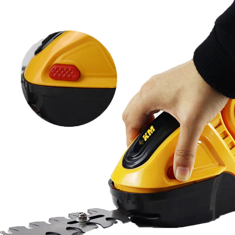 Handheld Hedge Trimmer Multifunctional Portable Electric Trimmer Outdoors Cordless Lawn Mower Household Gardens Cutting Tools