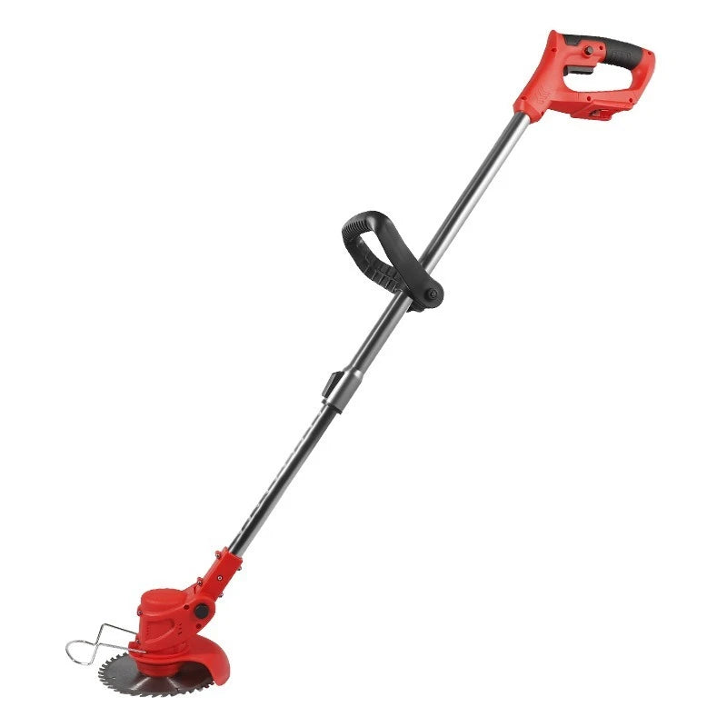 Cordless grass trimmer with adjustable folding cutterWith wheels TrimmersWeeding Machine Hand-push Weeder Grass