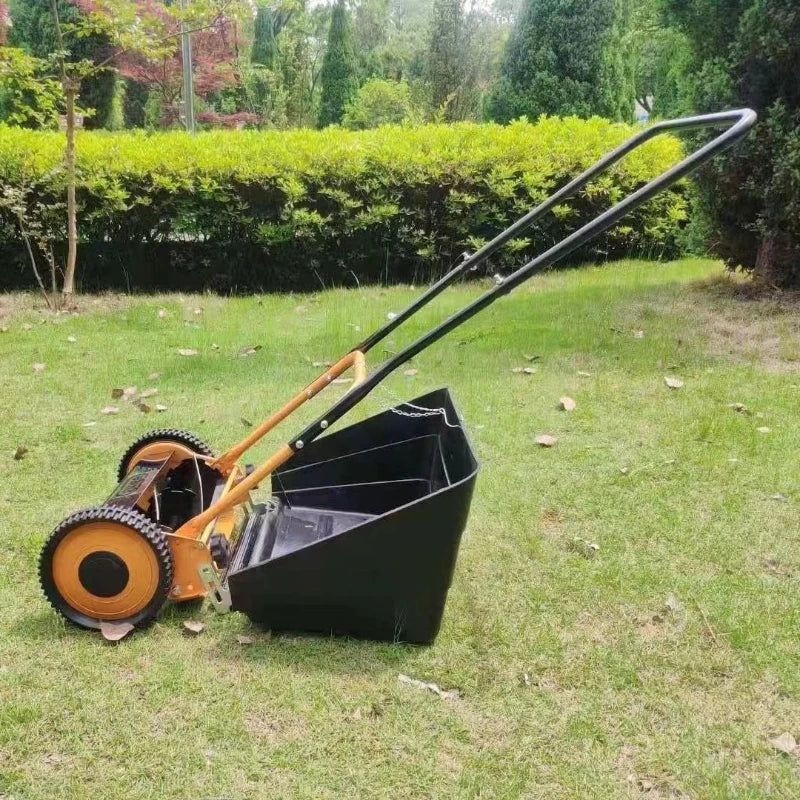Lawn Mower Lawn Mower Hand Pushed Non Powered Household Lawn Mower Trimming Small Garden Manganese Steel Lawn Mower