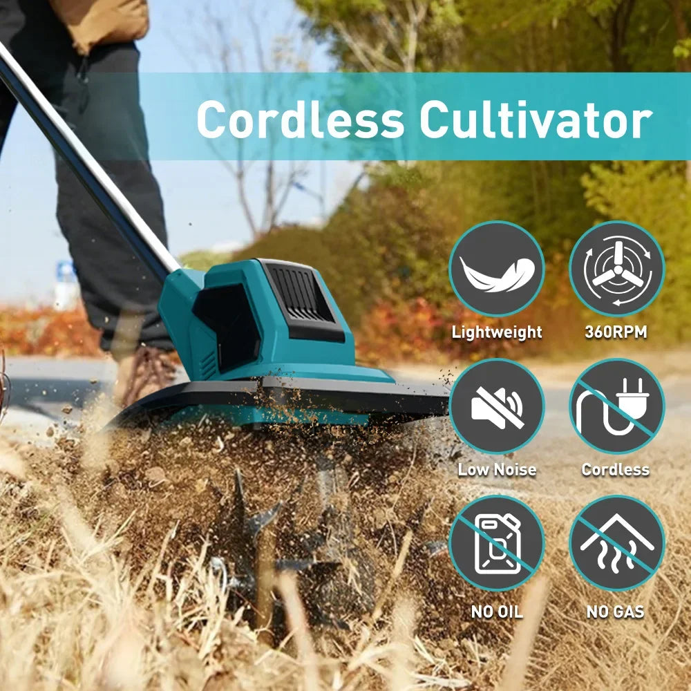 Garden Soil Loosening Machine, Micro Tillage Machine, Agricultural Soil Turning Machine, Electric Hoe Excavator for Farmland