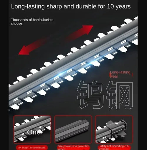 110V/220V Cordless Electric Hedge Trimmer for Garden Maintenance - Efficient and Convenient CE