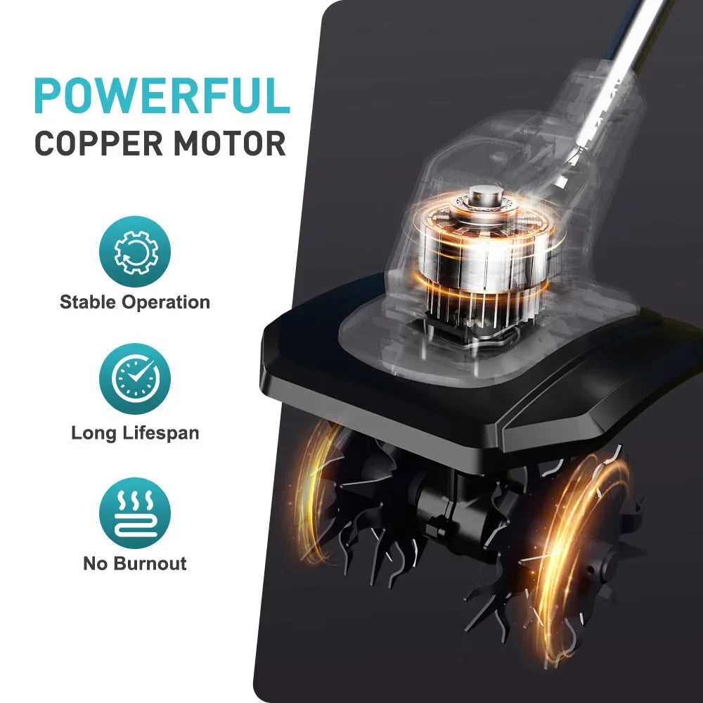 Garden Soil Loosening Machine, Micro Tillage Machine, Agricultural Soil Turning Machine, Electric Hoe Excavator for Farmland