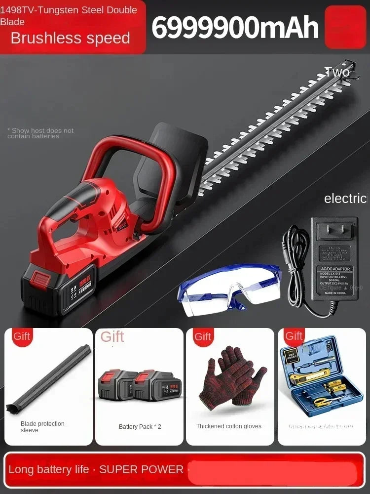 110V/220V Cordless Electric Hedge Trimmer for Garden Maintenance - Efficient and Convenient CE