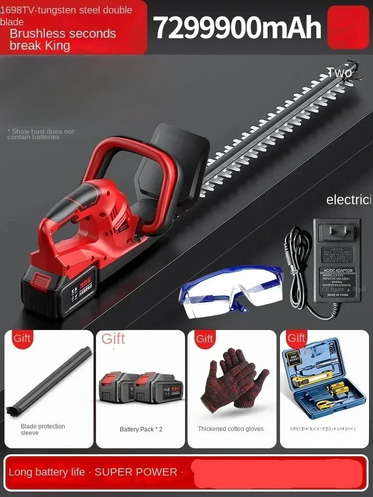 110V/220V Cordless Electric Hedge Trimmer for Garden Maintenance - Efficient and Convenient CE