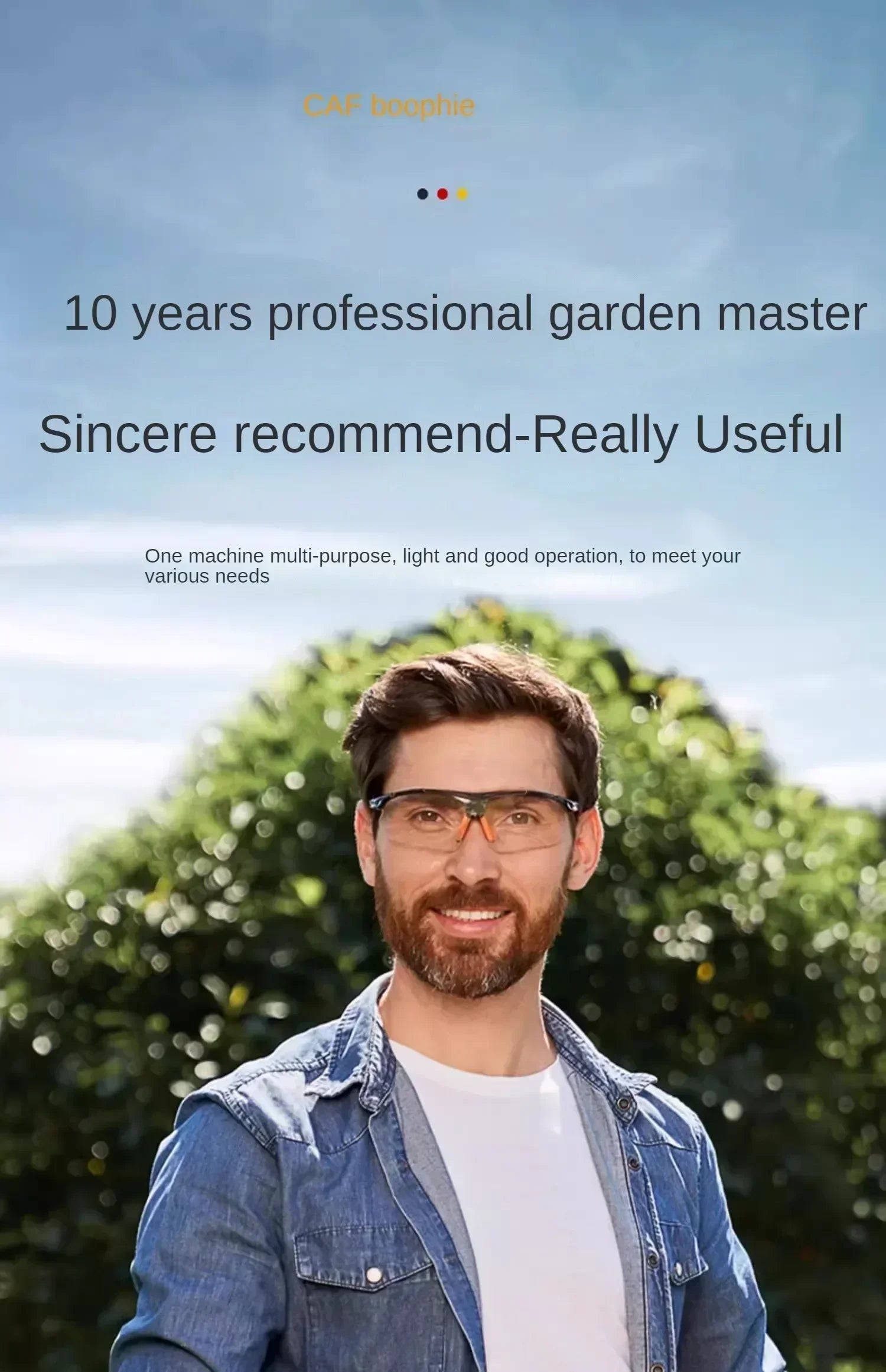 110V/220V Cordless Hedge Trimmer with Multiple Functions for Tea, Tree and Garden Pruning C