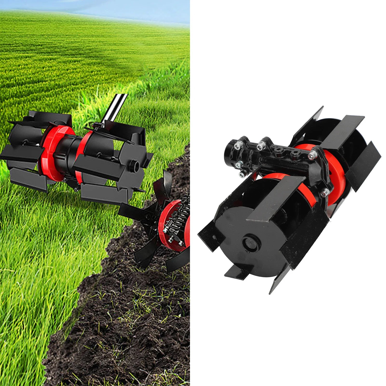 9 Tooth 26mm 28mm Grass Trimmer Weeding Wheel Trimmer Deep Plowing Wheel Garden Tiller Loose Soil Accessories