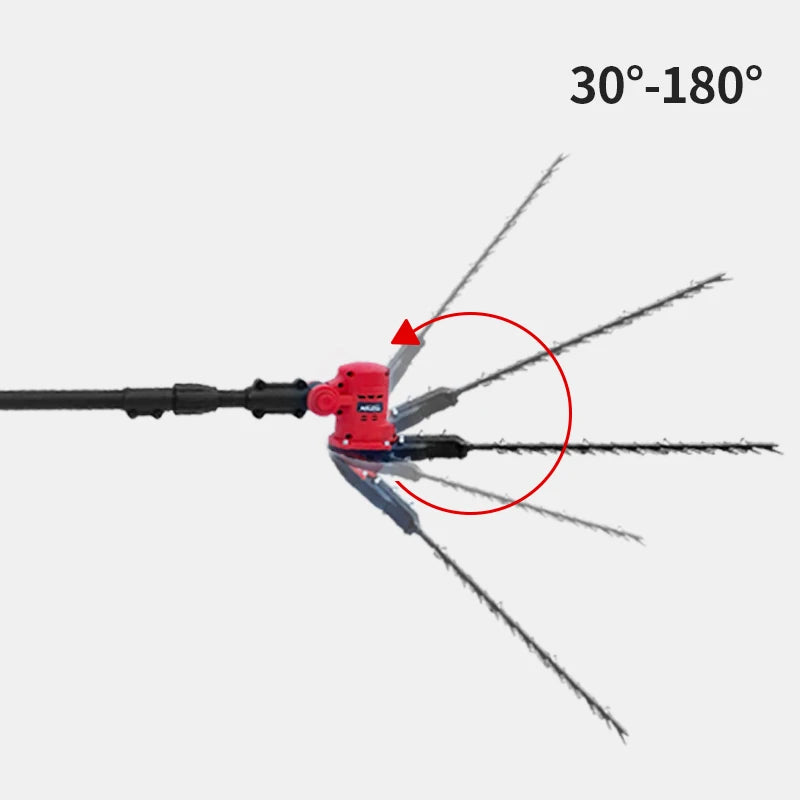 500w Garden Tools 2 In 1 Electric Cordless Battery Telescopic Hedge Trimmer