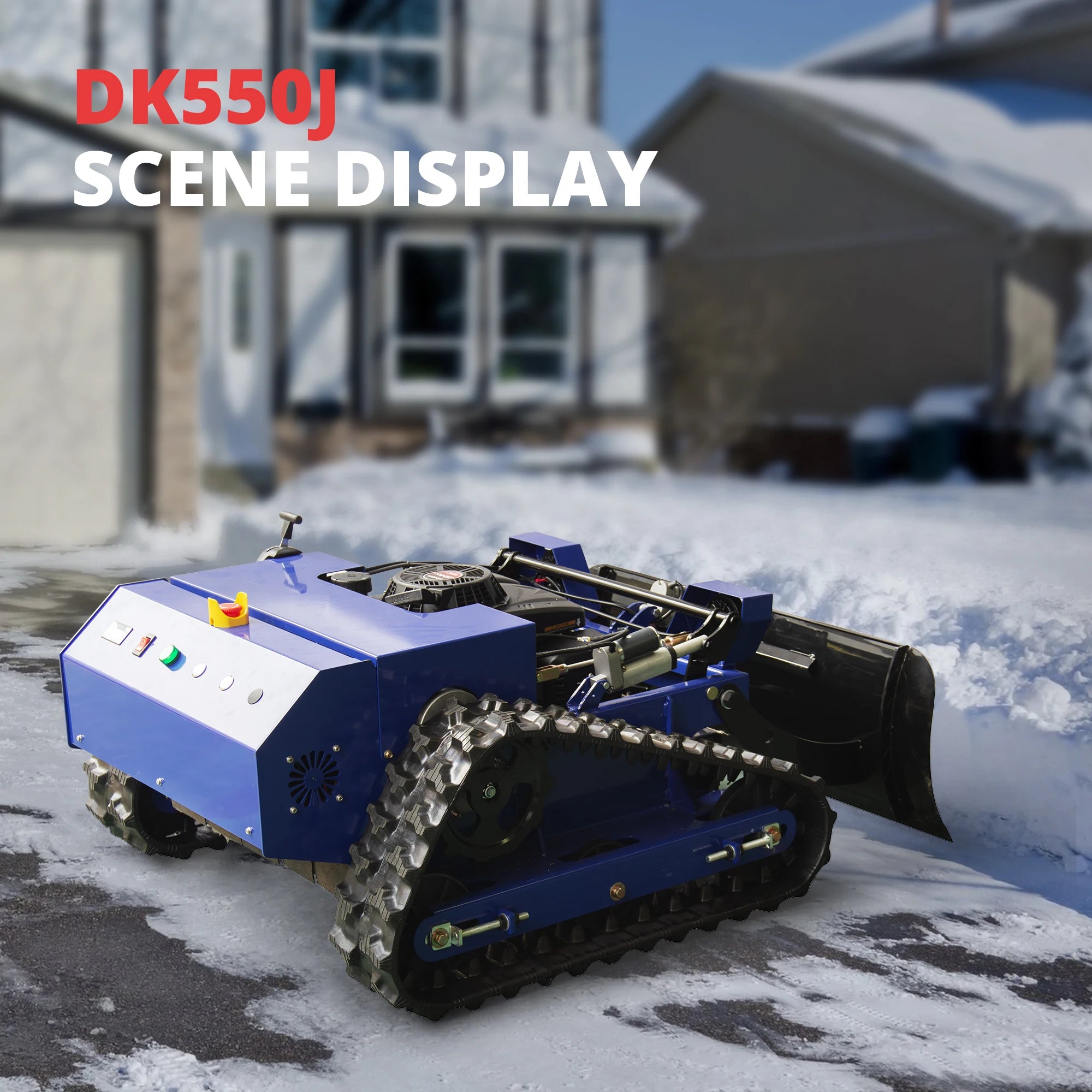 Customized 2-in-1 Lawn Mower with Snow Shovel Attachment with Remote Control Safety Auto-Stop Blade CE Certified for Family