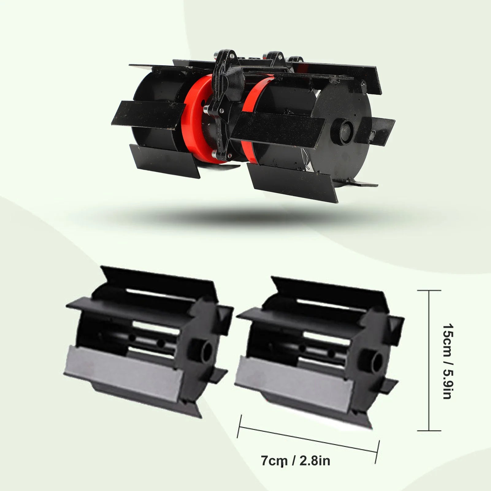 9 Tooth 26mm 28mm Grass Trimmer Weeding Wheel Trimmer Deep Plowing Wheel Garden Tiller Loose Soil Accessories