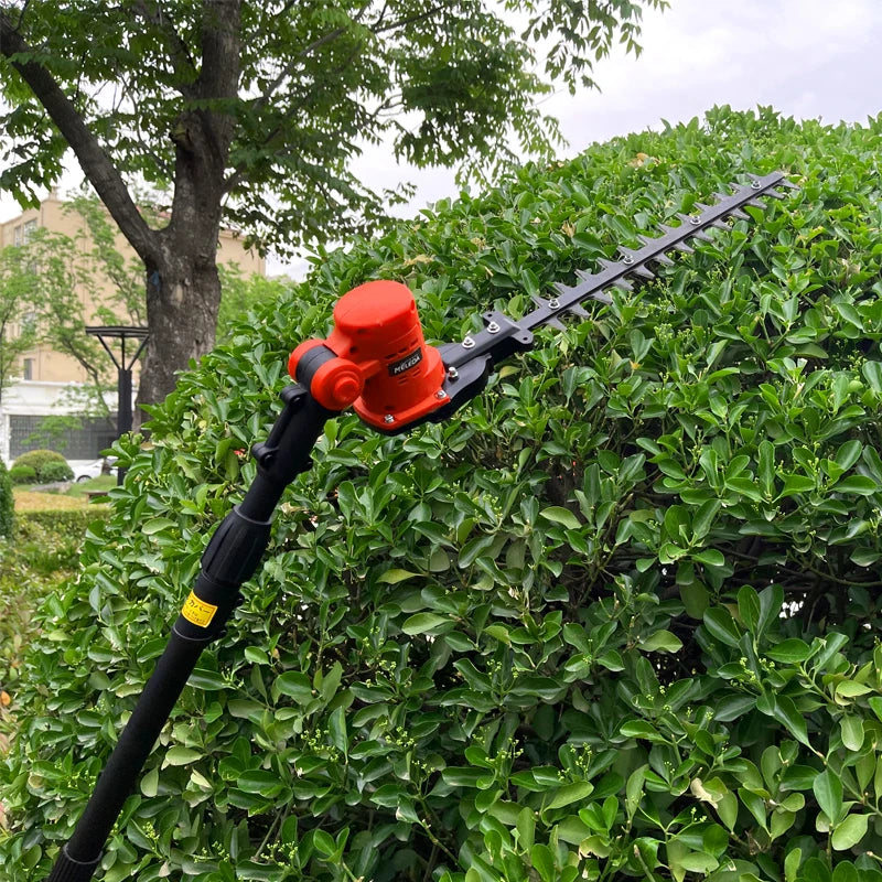 500w Garden Tools 2 In 1 Electric Cordless Battery Telescopic Hedge Trimmer