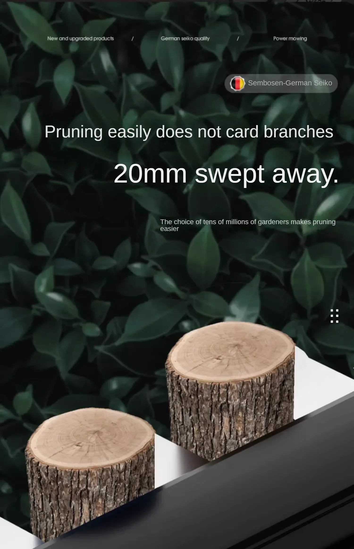 Cordless Electric Hedge Trimmer with Pruner and Shears for Garden and Lawn Maintenance A