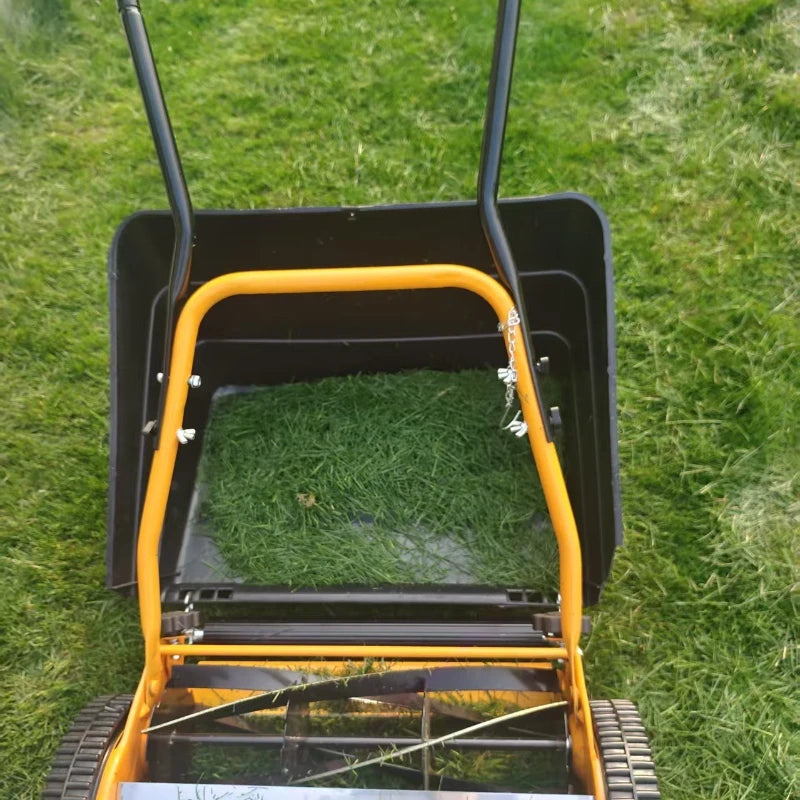 Lawn Mower Lawn Mower Hand Pushed Non Powered Household Lawn Mower Trimming Small Garden Manganese Steel Lawn Mower