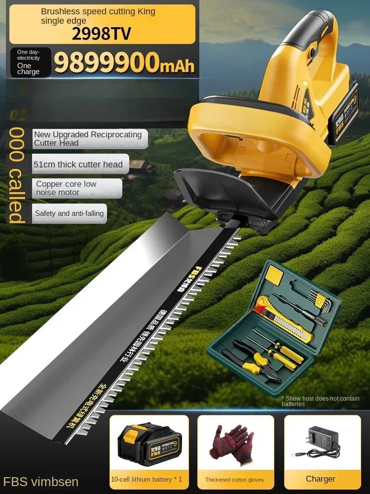 Cordless Electric Hedge Trimmer with Pruner and Shears for Garden and Lawn Maintenance A