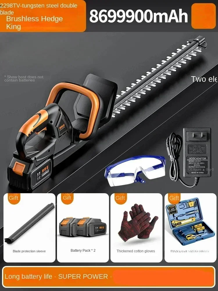 110V/220V Cordless Electric Hedge Trimmer for Garden Maintenance - Efficient and Convenient CE