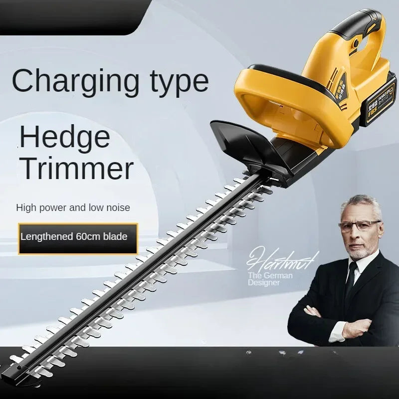 Cordless Electric Hedge Trimmer with Pruner and Shears for Garden and Lawn Maintenance A