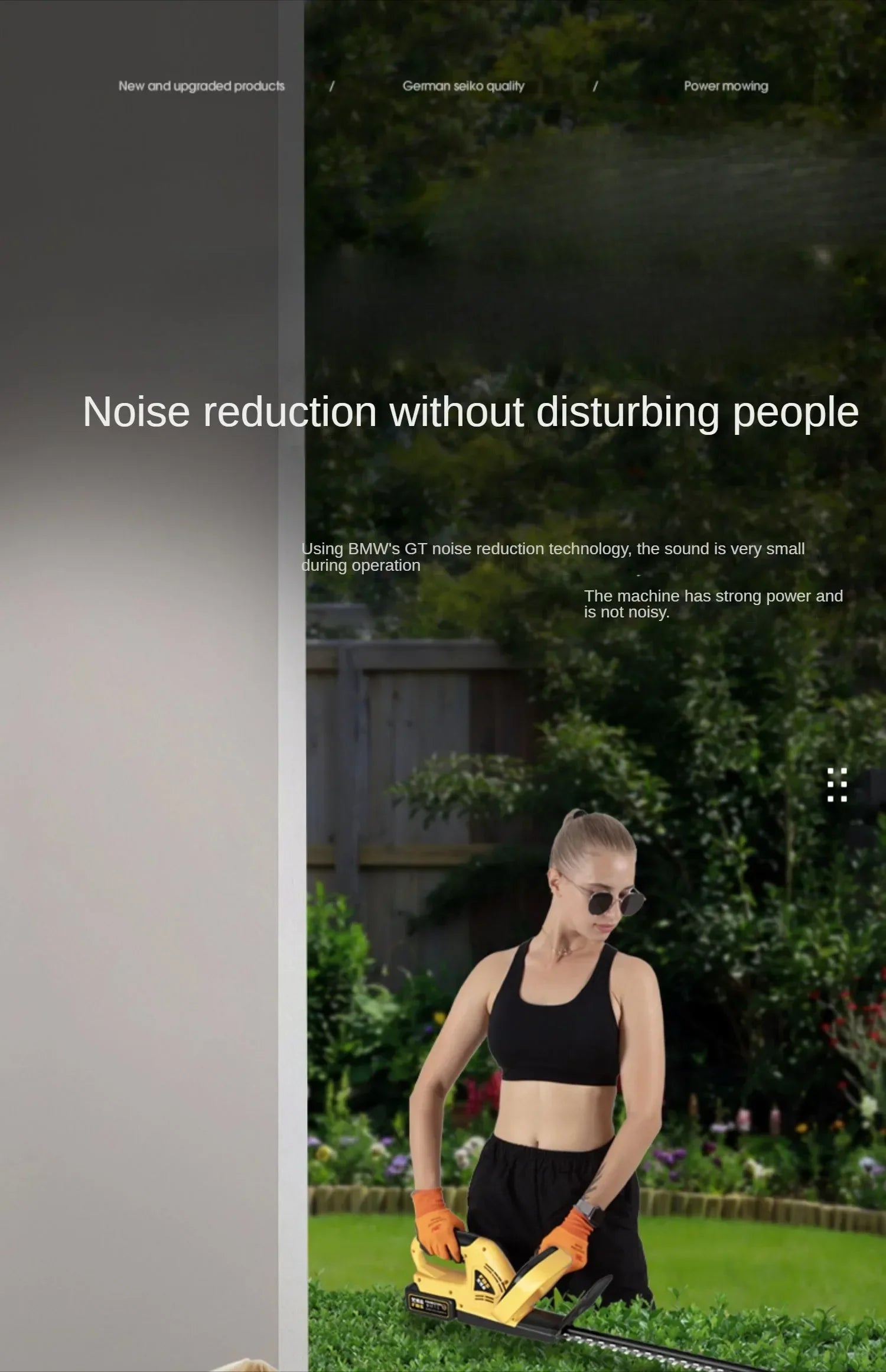 Cordless Electric Hedge Trimmer with Pruner and Shears for Garden and Lawn Maintenance A