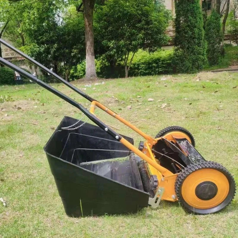 Lawn Mower Lawn Mower Hand Pushed Non Powered Household Lawn Mower Trimming Small Garden Manganese Steel Lawn Mower