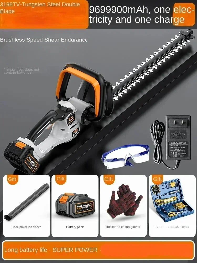110V/220V Cordless Electric Hedge Trimmer for Garden Maintenance - Efficient and Convenient CE