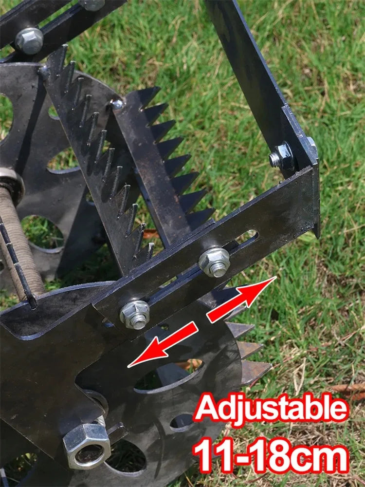 Cultivator Weeding Head Gardening Farm Heavey Weeding Head Grass Remover Tool Attachment Weeding Wheels Weeder Accessories