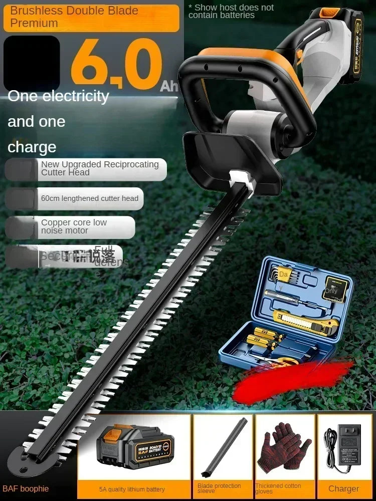 110V/220V Cordless Hedge Trimmer with Multiple Functions for Tea, Tree and Garden Pruning C