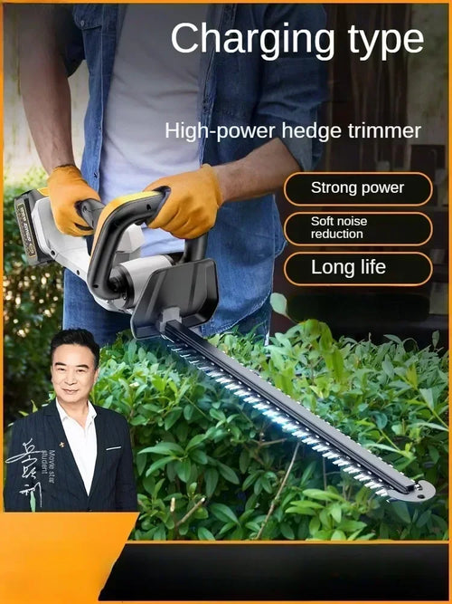 110V/220V Cordless Hedge Trimmer with Multiple Functions for Tea, Tree and Garden Pruning C